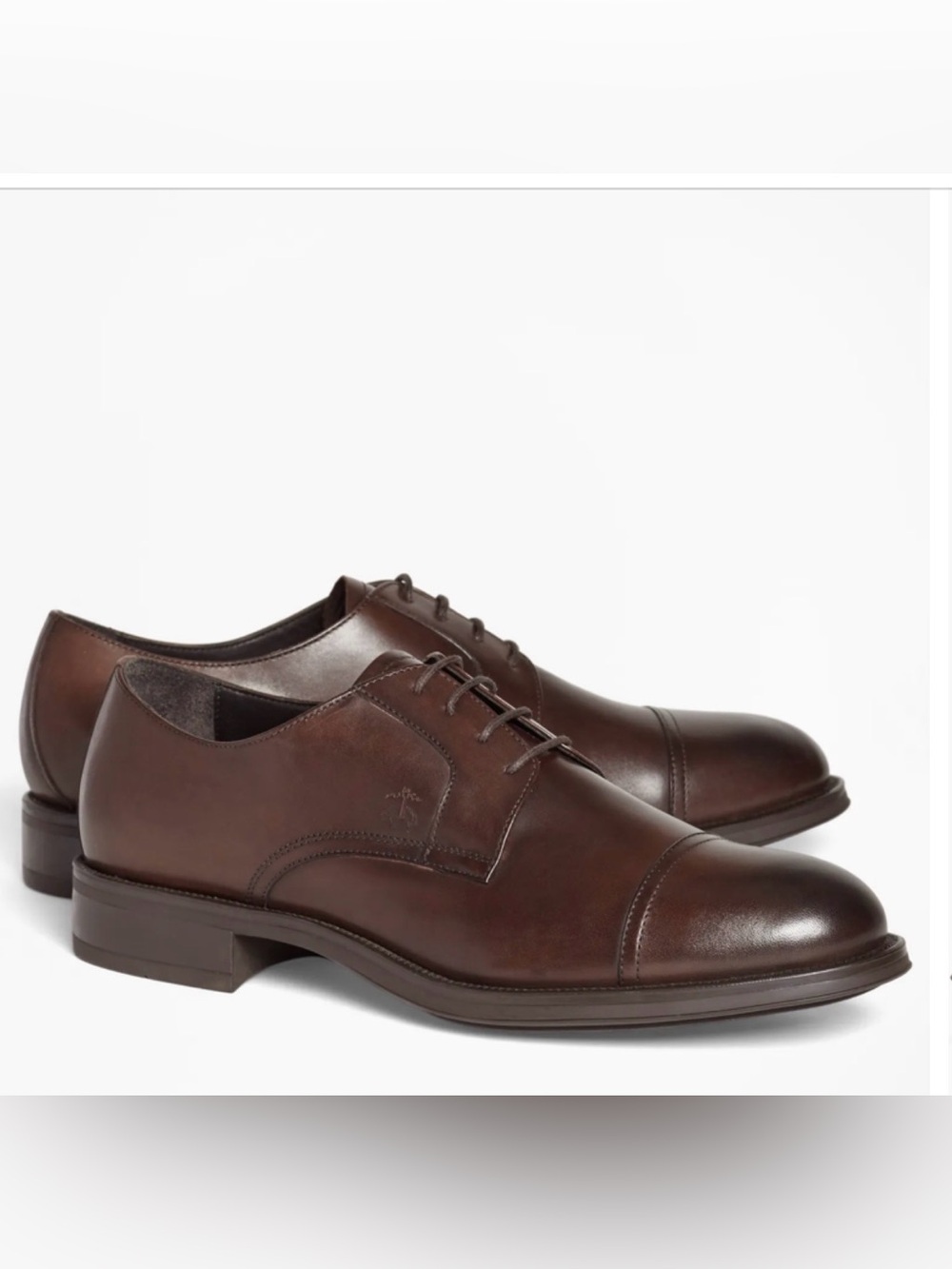 Brooks Brothers 1818 Leather Cap-Toes Brown - 7M